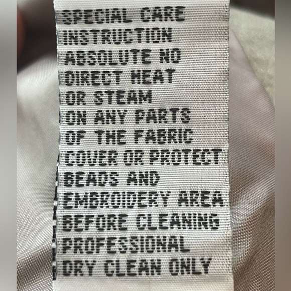 Vintage David’s Bridal Formal Mother of Bride Two Piece Long Dress Taupe Jeweled - Picture 10 of 10